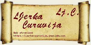 LJerka Ćuruvija vizit kartica